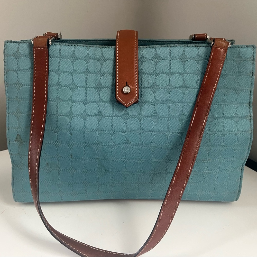 Kate Spade Blue and Brown Handbag
